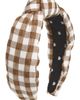 Lele Sadoughi Lele Sadoughi Knotted Gingham Headband - 1