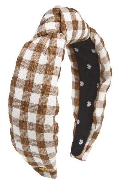 Lele Sadoughi Lele Sadoughi Knotted Gingham Headband
