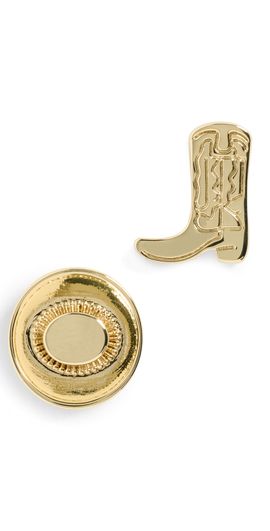Lele Sadoughi Lele Sadoughi Line Dancing Stud Earrings Gold One