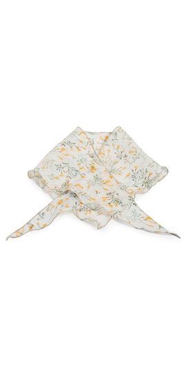 Lele Sadoughi Lele Sadoughi Linen Triangle Scarf Sunshine Floral One