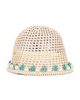 Lele Sadoughi Lele Sadoughi Maya Pearl Anchor Bucket Hat - 1