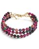 Lele Sadoughi Lele Sadoughi Multi Strand Necklace Wildberry Tourmaline One - 1