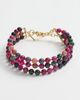 Lele Sadoughi Lele Sadoughi Multi Strand Necklace Wildberry Tourmaline One - 2