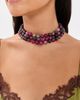 Lele Sadoughi Lele Sadoughi Multi Strand Necklace Wildberry Tourmaline One - 3
