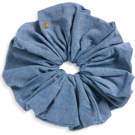 Lele Sadoughi Lele Sadoughi Oversized Chambray Scrunchie 