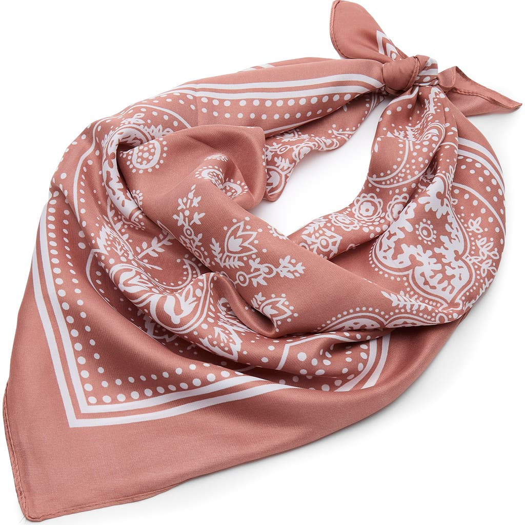 Lele Sadoughi Lele Sadoughi Paisley Square Satin Scarf