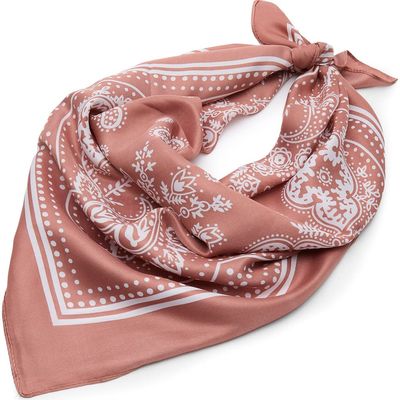 Lele Sadoughi Lele Sadoughi Paisley Square Satin Scarf