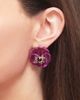Lele Sadoughi Lele Sadoughi Pansy Button Stud Earrings - 2