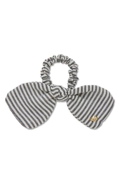 Lele Sadoughi Lele Sadoughi Penny Seersucker Bow Scrunchie