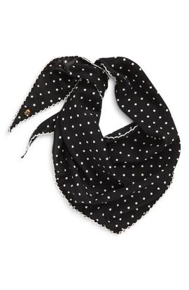 Lele Sadoughi Lele Sadoughi Picot Trim Triangle Scarf