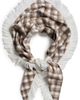Lele Sadoughi Lele Sadoughi Plaid Triangle Scarf Walnut One - 1