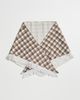 Lele Sadoughi Lele Sadoughi Plaid Triangle Scarf Walnut One - 2