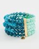 Lele Sadoughi Lele Sadoughi Riviera Five Strand Bracelet Seafoam Spray One - 2