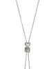 Lele Sadoughi Lele Sadoughi Ruffle Heart Bolo Necklace - 1