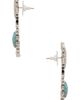 Lele Sadoughi Lele Sadoughi Ruffle Heart Stone Earrings - 2