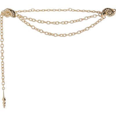 Lele Sadoughi Lele Sadoughi Seashell Layered Chain Belt