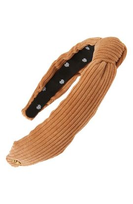 Lele Sadoughi Lele Sadoughi Slim Knotted Corduroy Headband