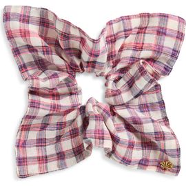 Lele Sadoughi Lele Sadoughi Square Plaid Scrunchie