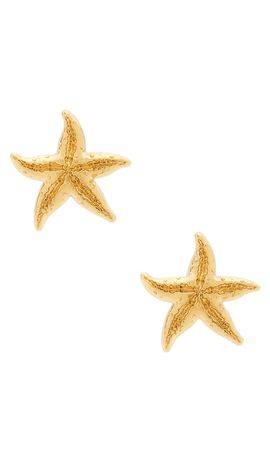 Lele Sadoughi Lele Sadoughi Starfish Button Earrings