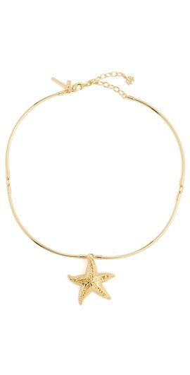 Lele Sadoughi Lele Sadoughi Starfish Collar Necklace Gold One
