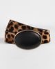 Lele Sadoughi Lele Sadoughi Statement Oval Station Belt Leopard - 2