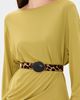 Lele Sadoughi Lele Sadoughi Statement Oval Station Belt Leopard - 3