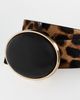 Lele Sadoughi Lele Sadoughi Statement Oval Station Belt Leopard - 5