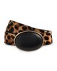 Lele Sadoughi Lele Sadoughi Statement Oval Station Belt Leopard - 6