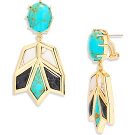 Lele Sadoughi Lele Sadoughi Stone Lotus Earrings