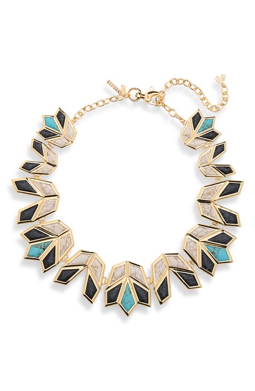Lele Sadoughi Lele Sadoughi Stone Lotus Necklace