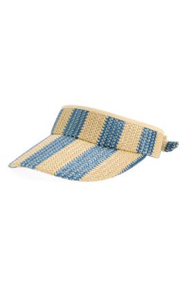 Lele Sadoughi Lele Sadoughi Stripe Raffia Visor