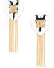 Lele Sadoughi Lele Sadoughi Sweetheart Fringe Drop Earrings - 1
