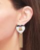Lele Sadoughi Lele Sadoughi Sweetheart Fringe Drop Earrings - 2