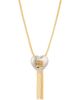 Lele Sadoughi Lele Sadoughi Sweetheart Fringe Pendant Necklace - 1