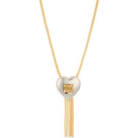 Lele Sadoughi Lele Sadoughi Sweetheart Fringe Pendant Necklace