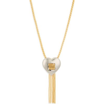 Lele Sadoughi Lele Sadoughi Sweetheart Fringe Pendant Necklace