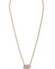 Lele Sadoughi Lele Sadoughi Sweetheart Fringe Pendant Necklace Desert Metal One - 1