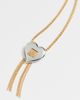 Lele Sadoughi Lele Sadoughi Sweetheart Fringe Pendant Necklace Desert Metal One - 2