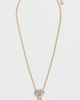 Lele Sadoughi Lele Sadoughi Sweetheart Fringe Pendant Necklace Desert Metal One - 4