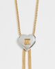 Lele Sadoughi Lele Sadoughi Sweetheart Fringe Pendant Necklace Desert Metal One - 5