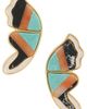 Lele Sadoughi Lele Sadoughi Wild Butterfly Wing Button Earrings - 1