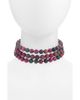 Lele Sadoughi Lele Sadoughi Wildberry Tourmaline Multi Strand Choker  - 1