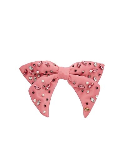 Lele Sadoughi Women's Crystal Cluster Embellished Bow Barrette