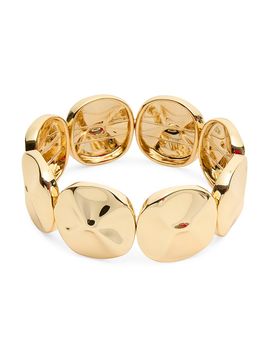 Lele Sadoughi Women's Palm Beach Socialite 14K-Gold-Plated Stretch Bracelet