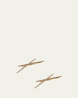 Lelet Ny Venus Exes Crystal Bobby Pins, Set of 2