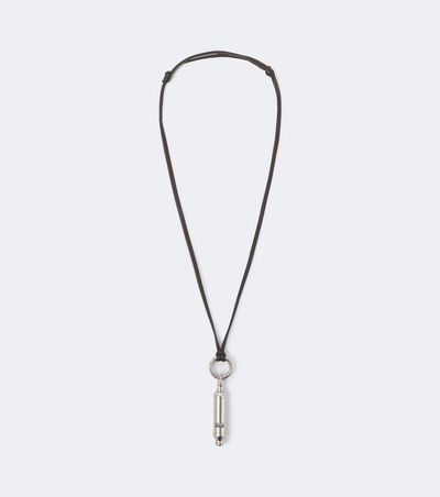 Lemaire Lemaire Acme leather pendant necklace