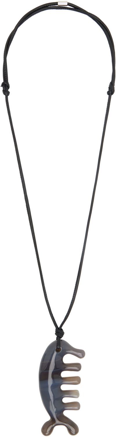 LEMAIRE LEMAIRE Agate Gua Sha Begula Necklace