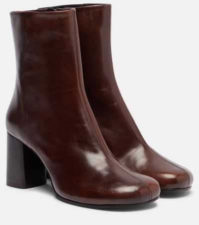 Lemaire Lemaire Anatomic 80 leather ankle boots