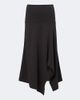 Lemaire Lemaire Asymmetric wool-blend midi skirt - 1