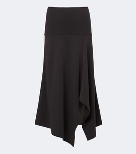 Lemaire Lemaire Asymmetric wool-blend midi skirt